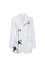 Blazer Largo Azulejos Nácar