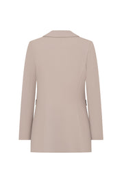 BLAZER MAXI PESPUNTE TAUPE