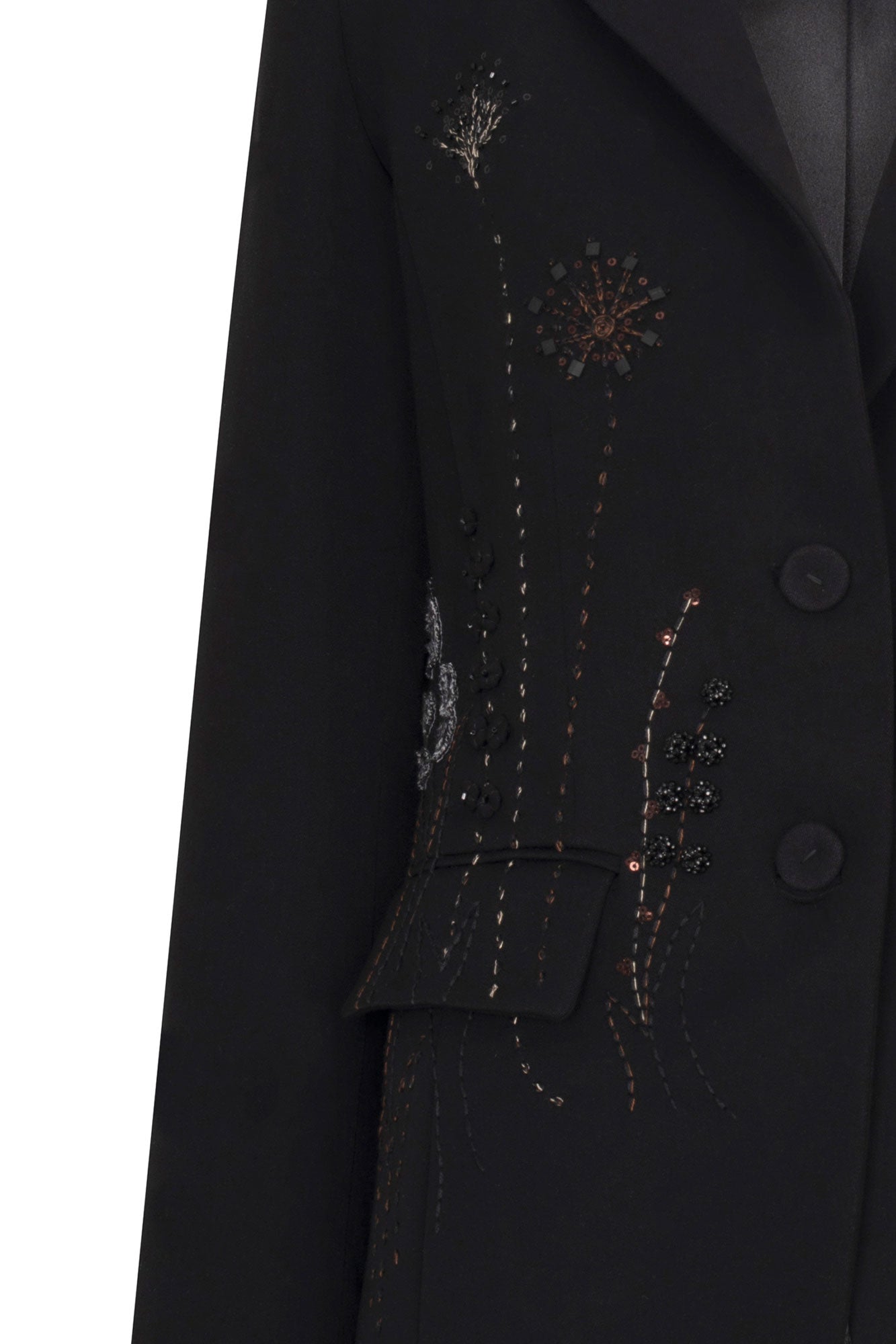 BLAZER MAXI JARDÍN NEGRO