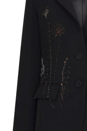 BLAZER MAXI JARDÍN NEGRO