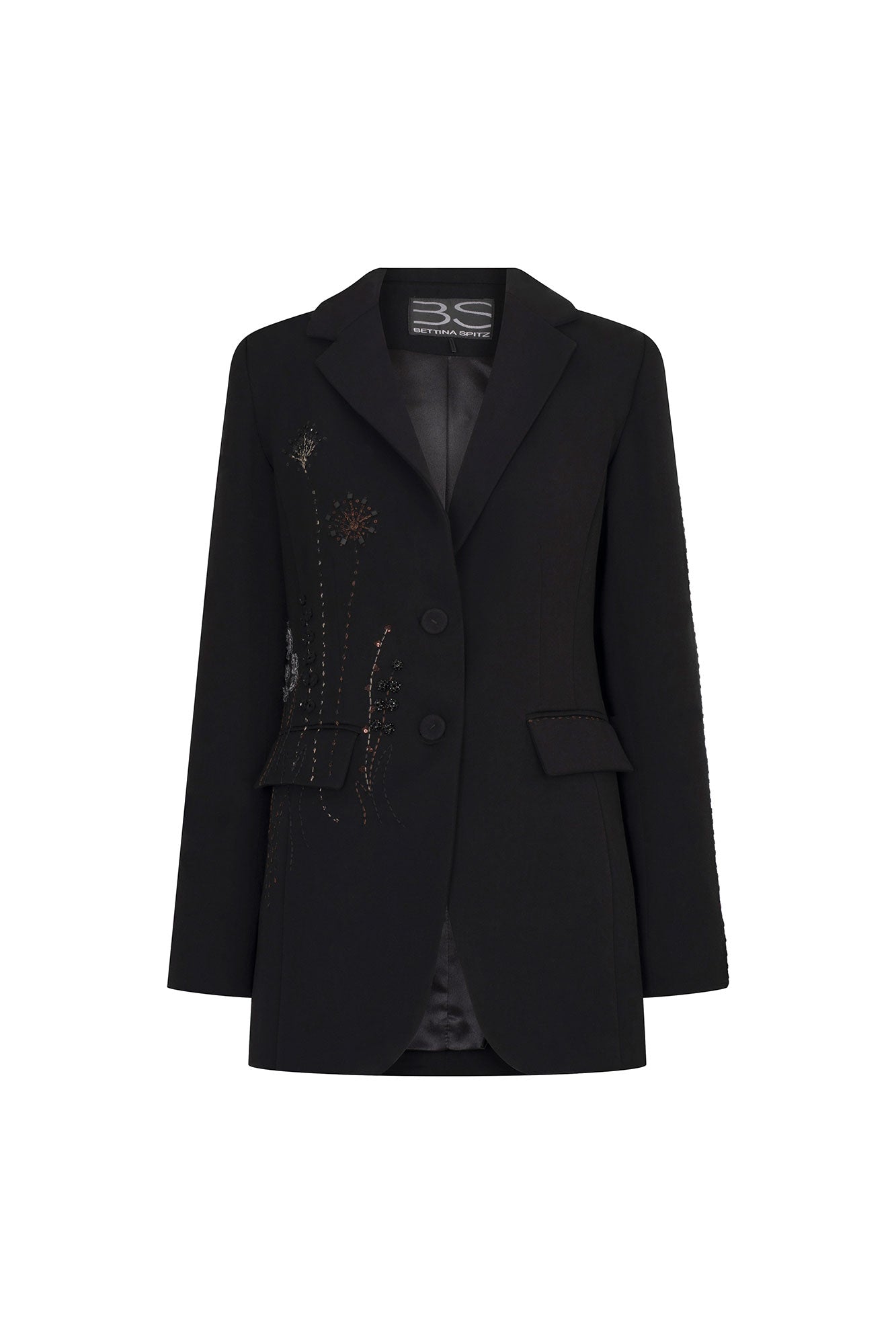 BLAZER MAXI JARDÍN NEGRO