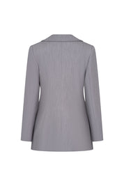 BLAZER MAXI PESPUNTE GRIS