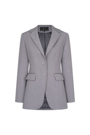 BLAZER MAXI PESPUNTE GRIS