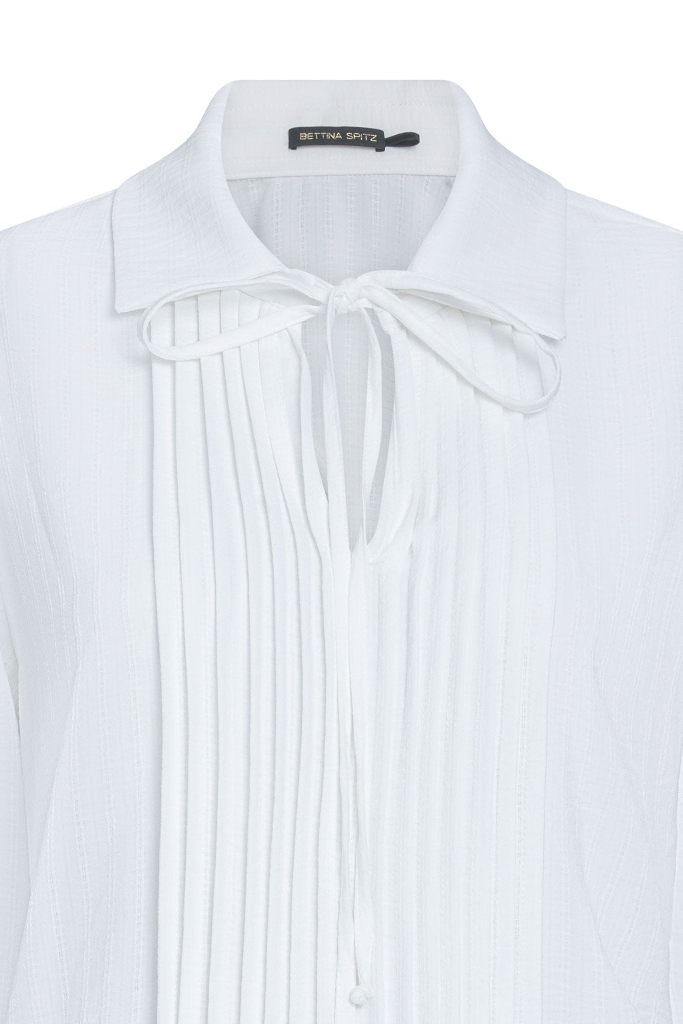 Blusa Alforzas Mancorna Rosas Ivory