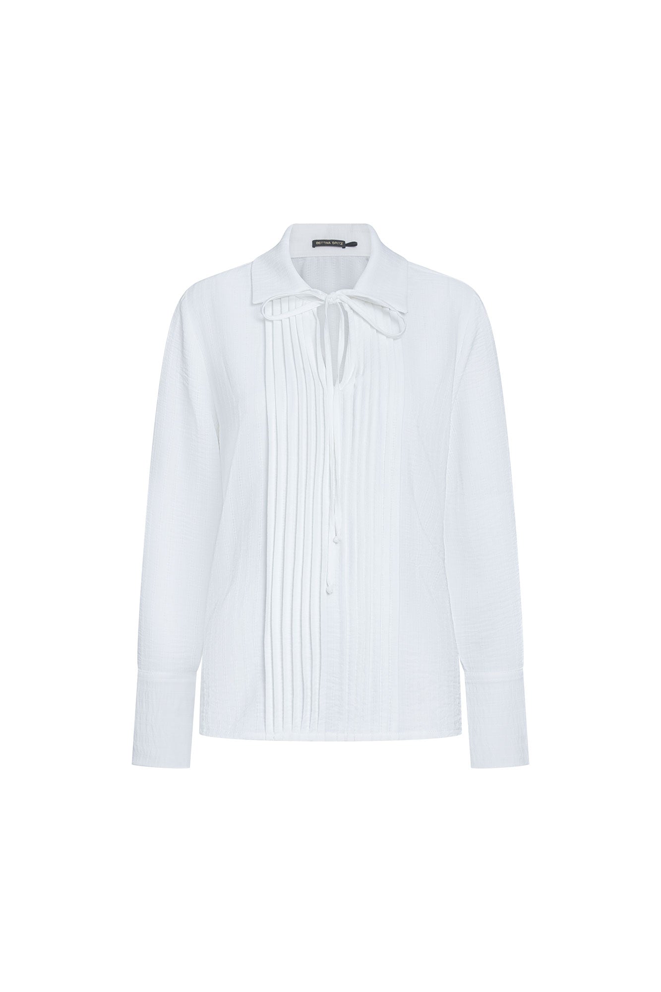 Blusa Alforzas Mancorna Rosas Ivory