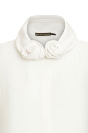 BLUSA CUELLO ALAMBRE SISA BLANCO
