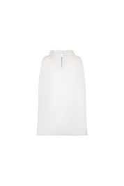BLUSA HALTER CUELLO FLORES BLANCO
