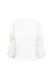 BLUSA ML PELLIZCOS BLANCO