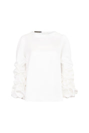 BLUSA ML PELLIZCOS BLANCO