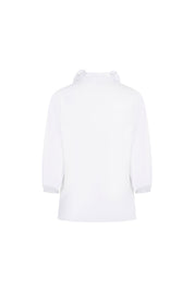 BLUSA NERU CUELLO FLORES BLANCO