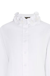 BLUSA NERU CUELLO FLORES BLANCO