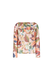 BLUSA OJAL RANGLAN EST FLORES ROSA