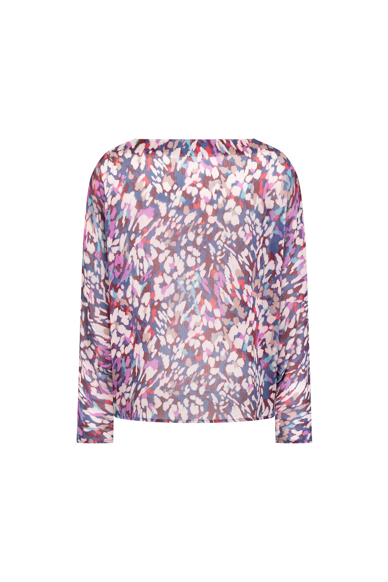 BLUSA OJAL RANGLAN EST TIGRE AZUL