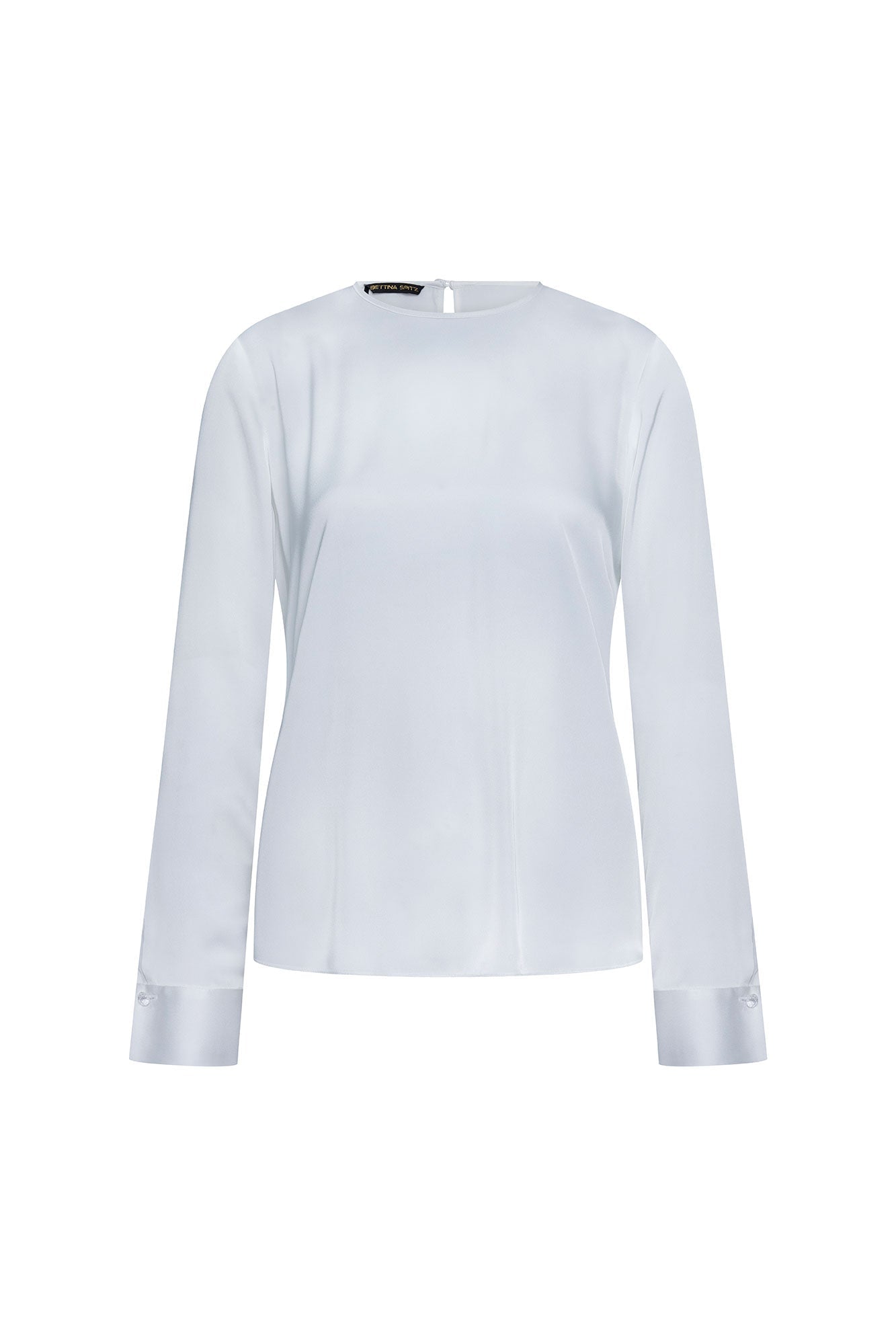 Blusa Sesgo Mancorna Cristal Ivory – vista frontal