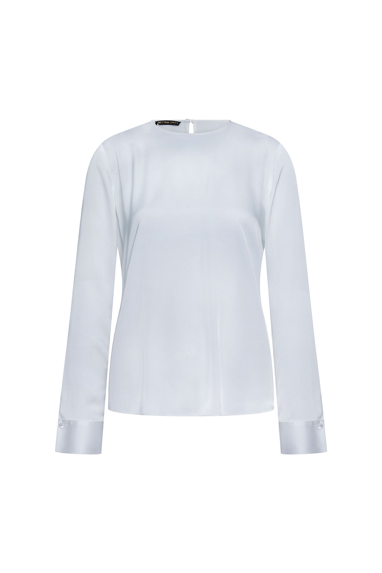 Blusa Sesgo Mancorna Cristal Ivory – vista frontal