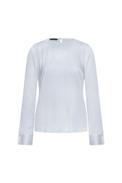 Blusa Sesgo Mancorna Cristal Ivory – vista frontal