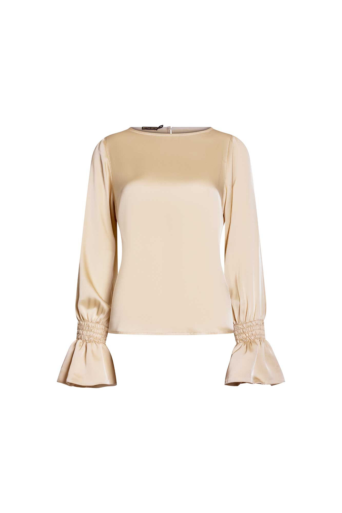 BLUSA SESGO PUÑOS CAUCHOS MAÍZ