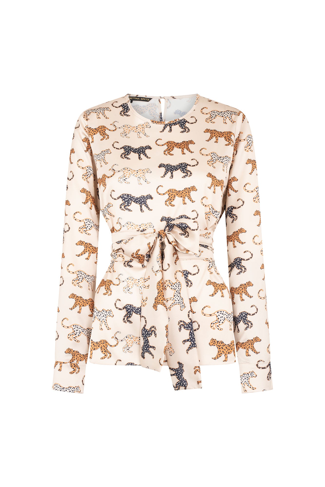 BLUSA SESGO TIRA MANCORNA EST GUEOPARDO