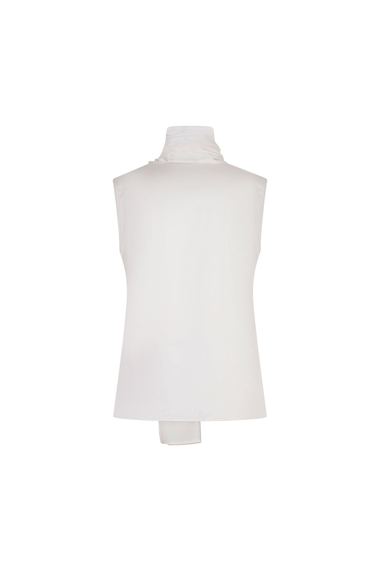 BLUSA SISA CUELLO LAZO BLANCO
