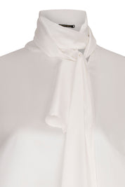 BLUSA SISA CUELLO LAZO BLANCO