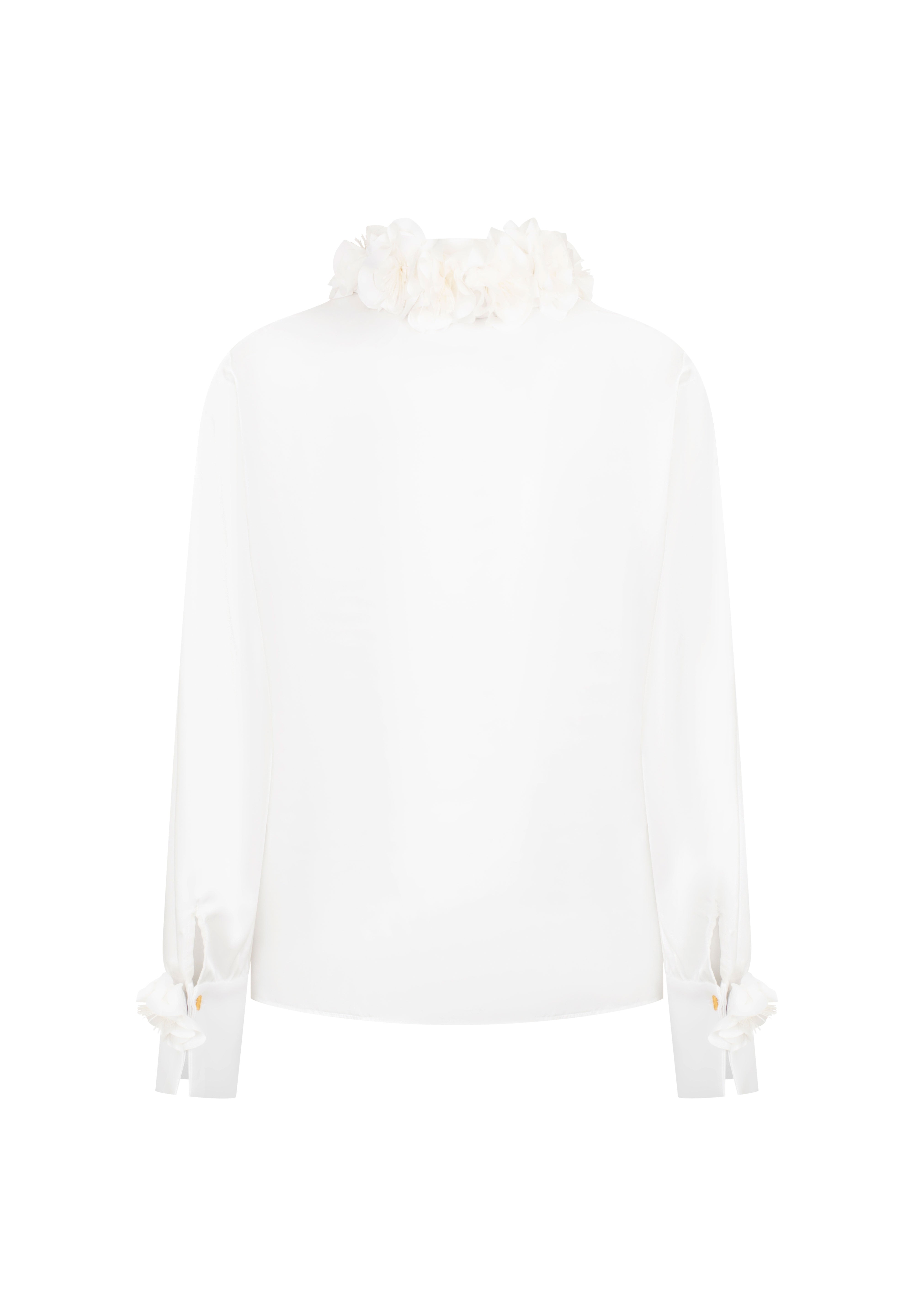 BLUSA VERONICA FLOR CALADA IVORY