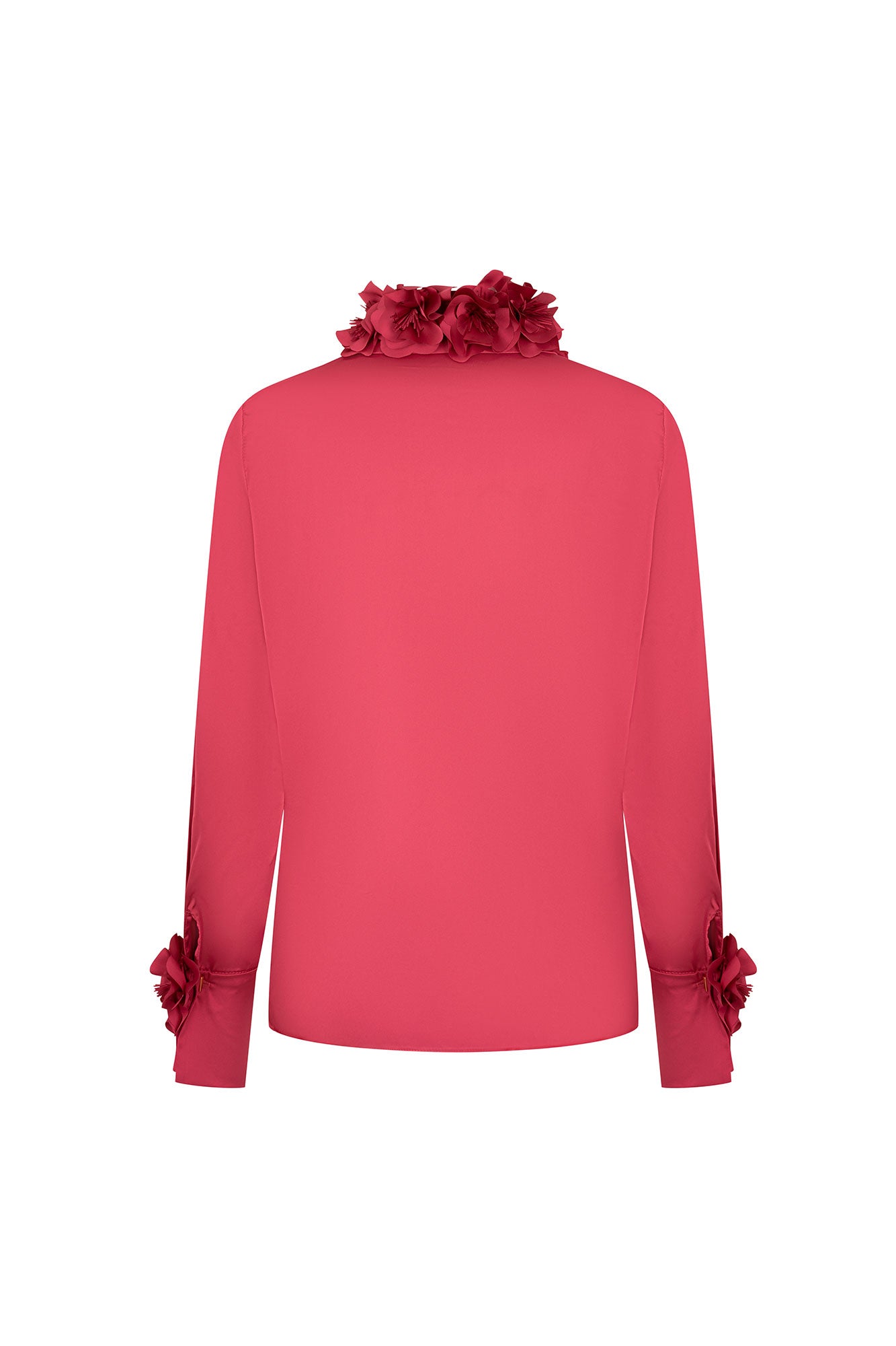 BLUSA VERONICA FLOR CALADA MANC. MALVA