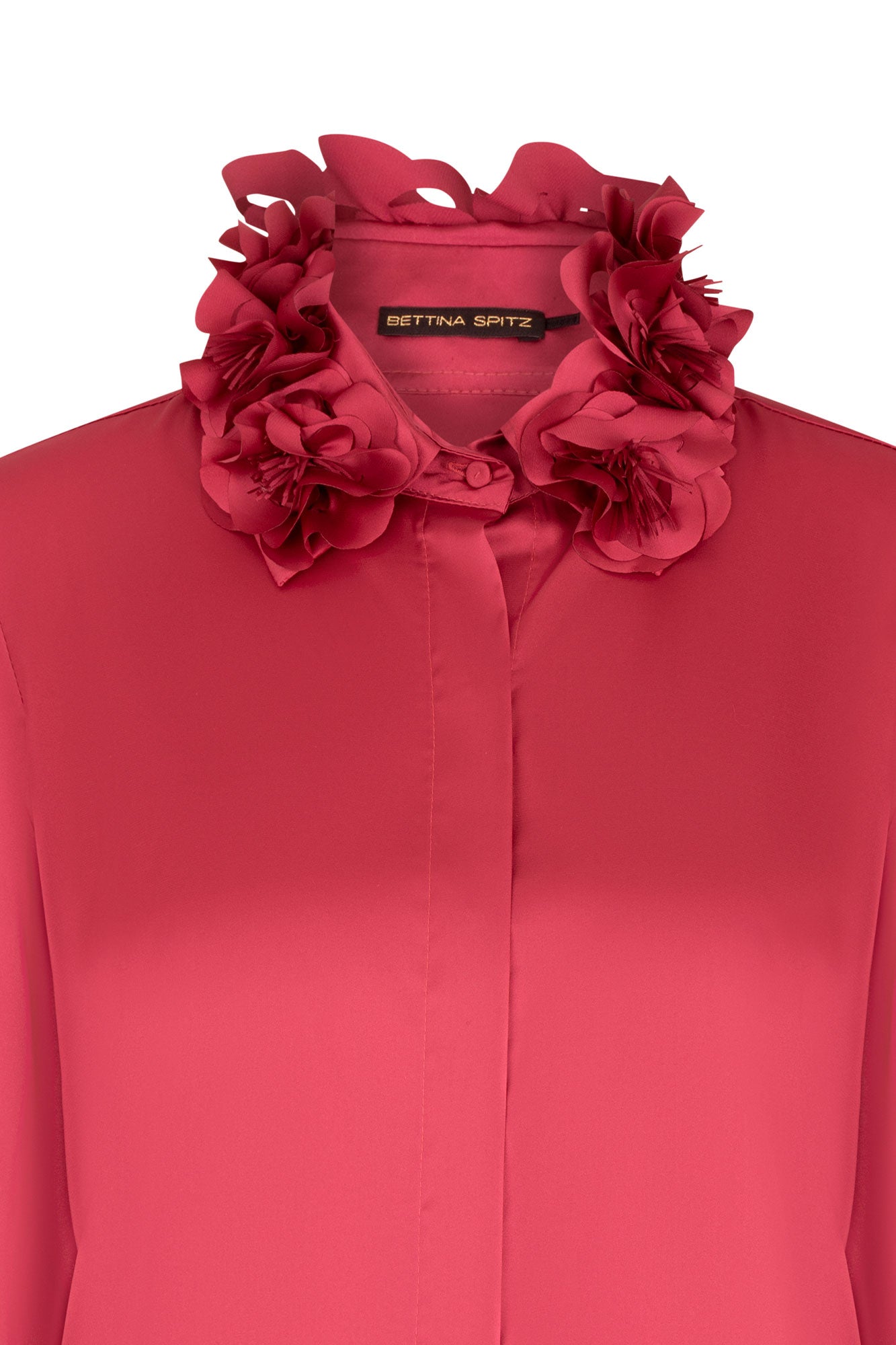 BLUSA VERONICA FLOR CALADA MANC. MALVA