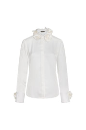 Blusa Verónica Flor Calada Ivory
