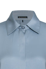 Blusa Verónica Mancorna Cristal Celeste