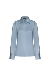 Blusa Verónica Mancorna Cristal Celeste
