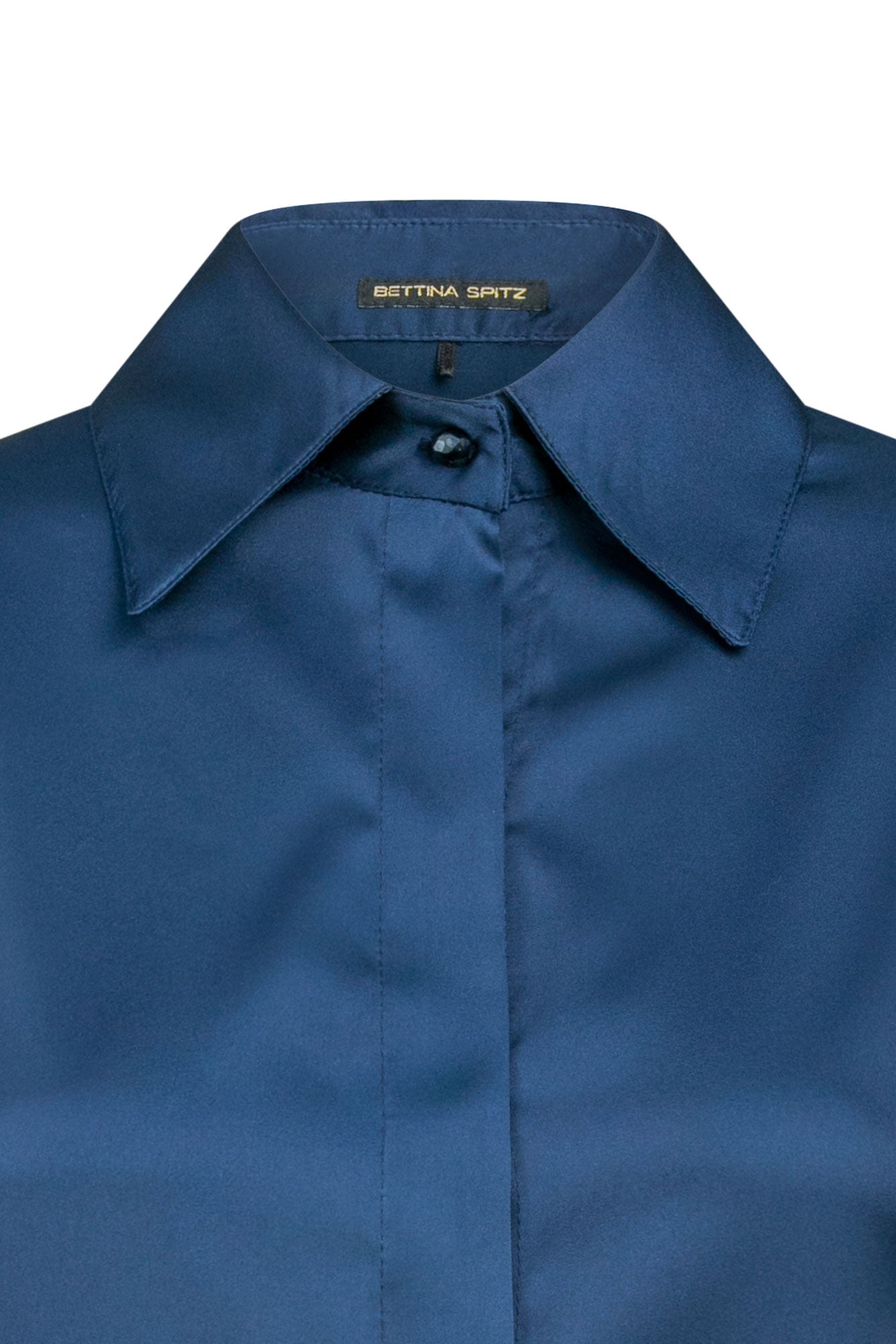 Detalle cristal mancorna blusa Verónica navy - Bettina Spitz