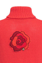 BUZO CUELLO DOBLAR TIRA ROSA ROJO