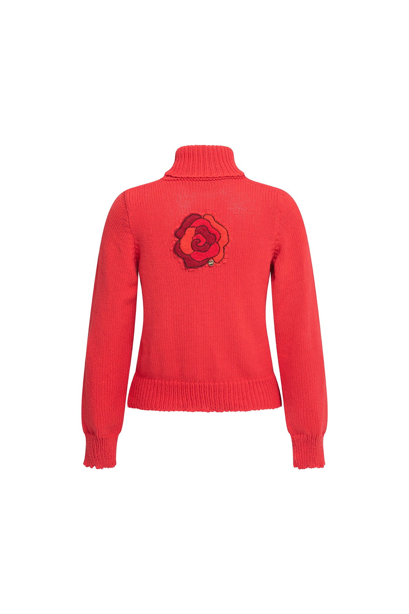 BUZO CUELLO DOBLAR TIRA ROSA ROJO