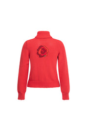 BUZO CUELLO DOBLAR TIRA ROSA ROJO