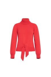 BUZO CUELLO DOBLAR TIRA ROSA ROJO