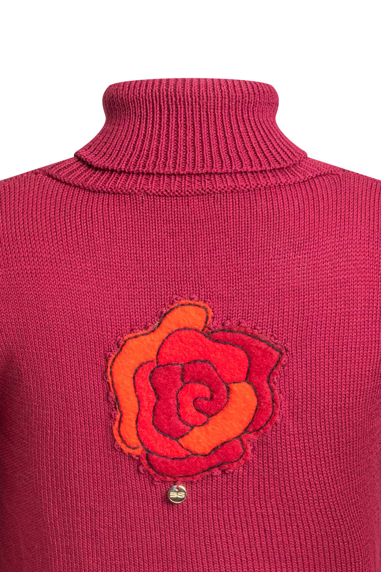 BUZO CUELLO DOBLAR TIRA ROSA VINOTINTO