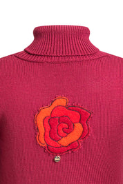 BUZO CUELLO DOBLAR TIRA ROSA VINOTINTO