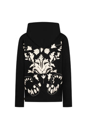 BUZO HOODIE ARABESCO NEGRO