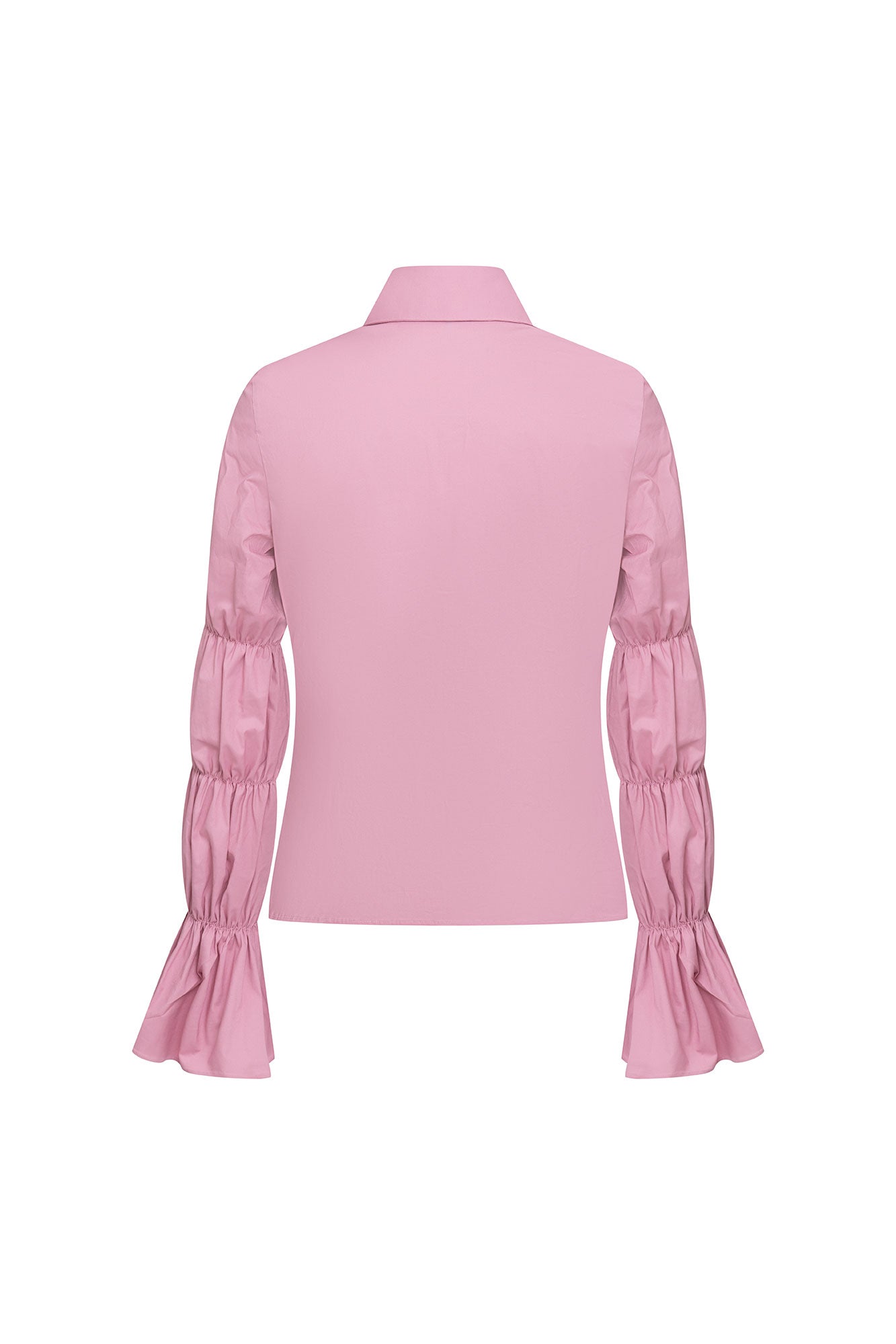 CAMISA MANGA ENCAUCHADA CHICLE