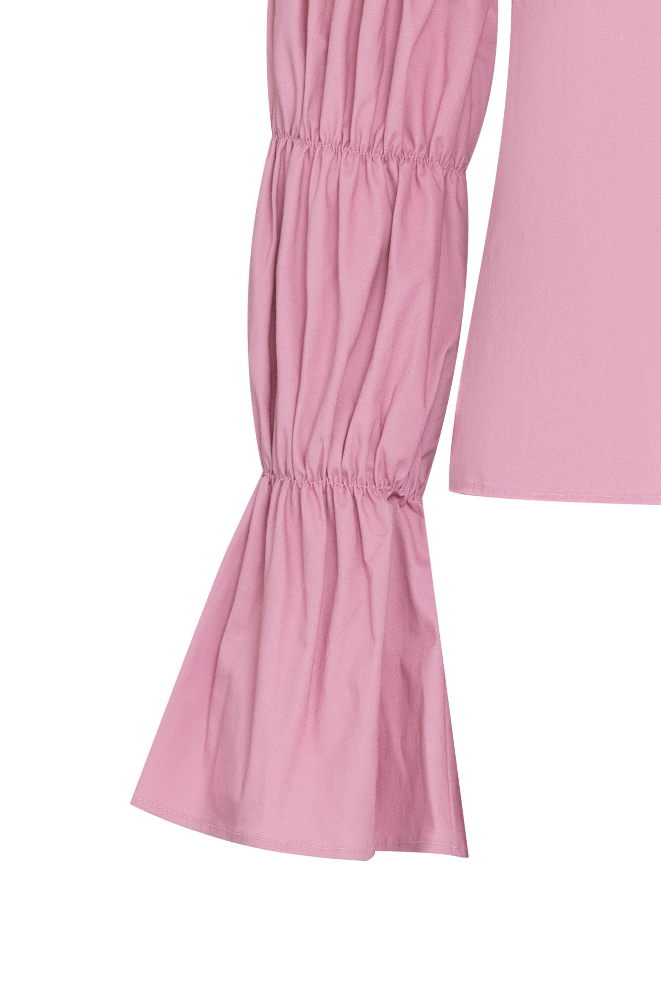 CAMISA MANGA ENCAUCHADA CHICLE