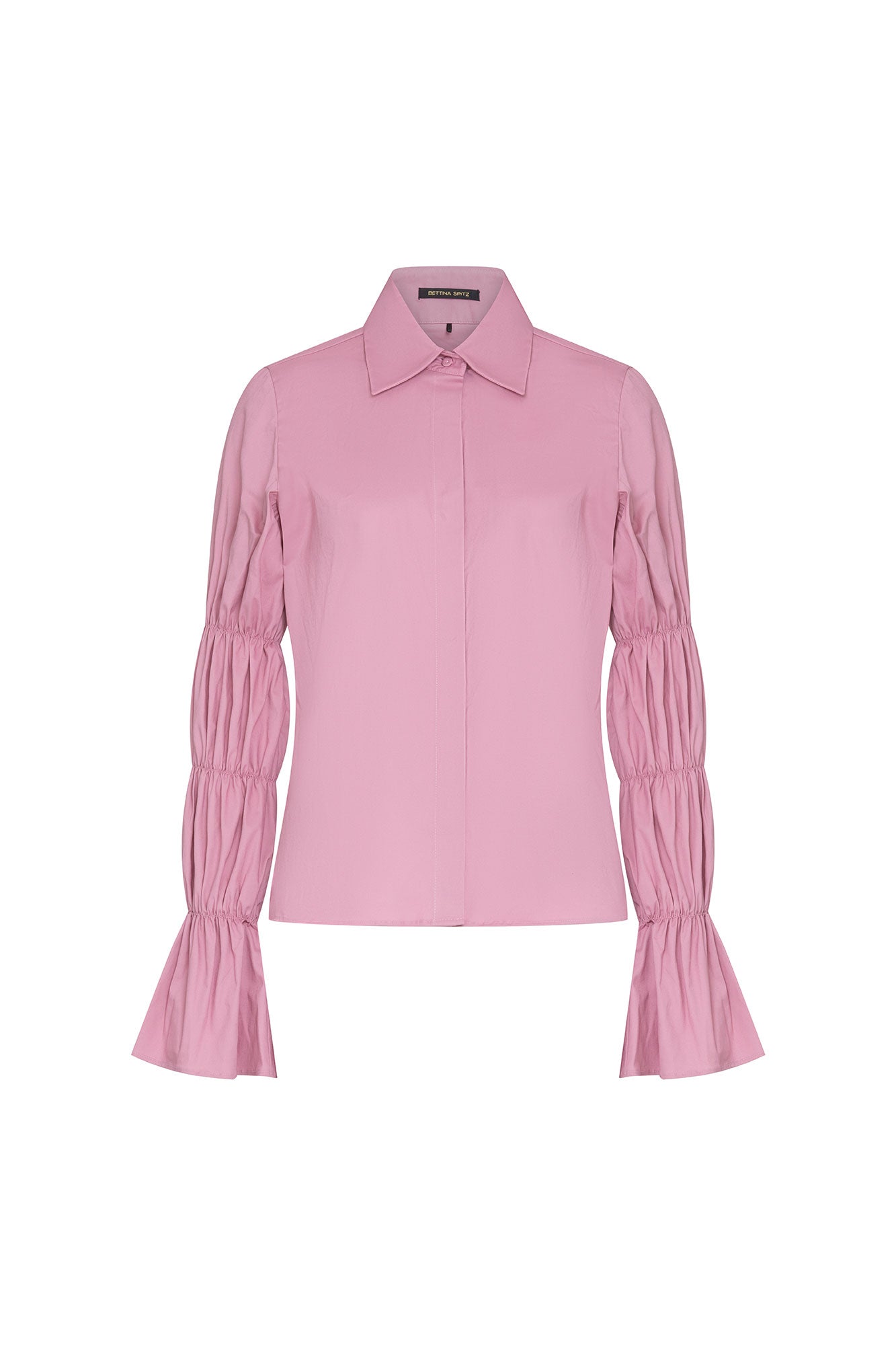 CAMISA MANGA ENCAUCHADA CHICLE