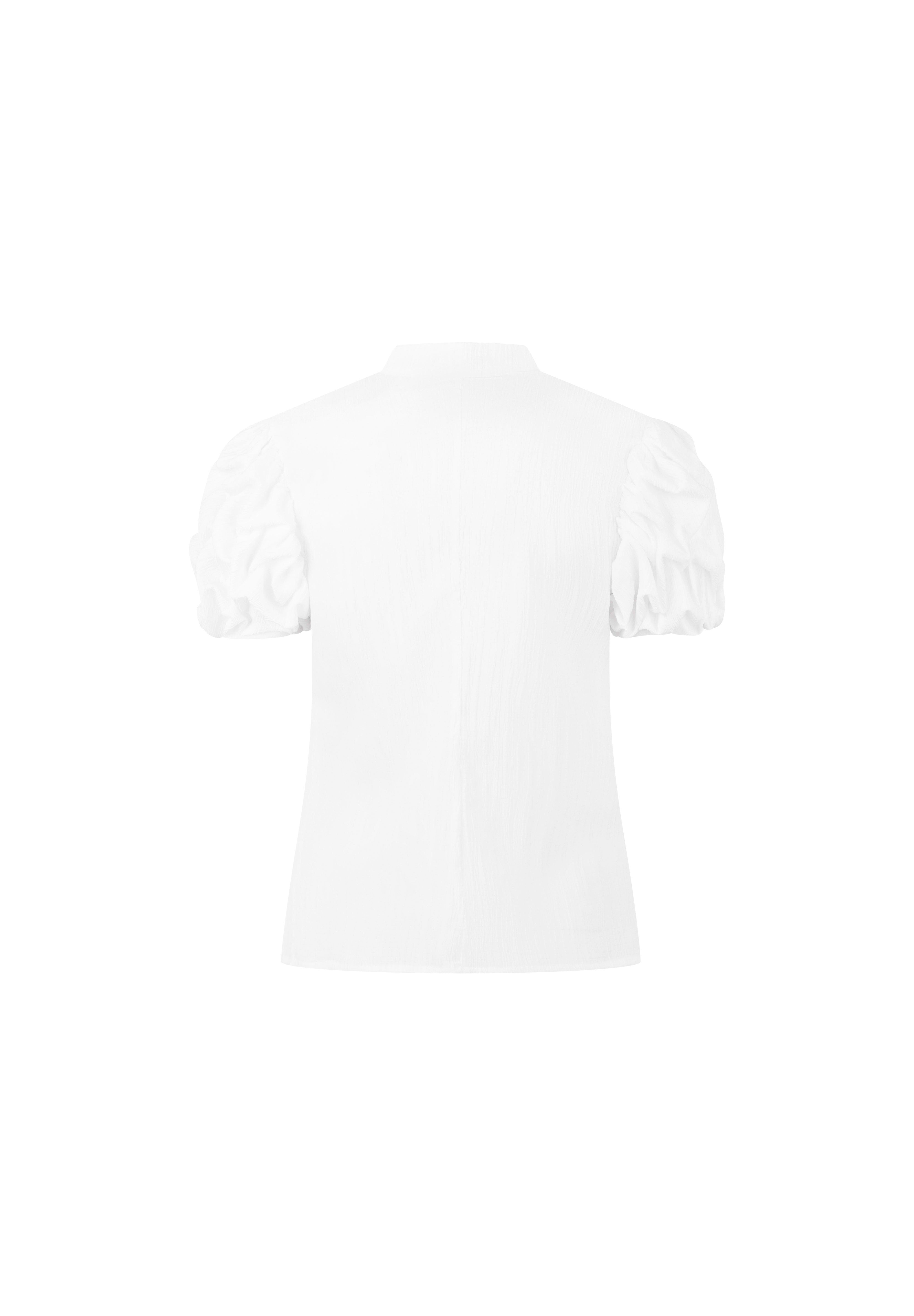 CAMISA NERU MANGUITA PELLIZCOS BLANCO