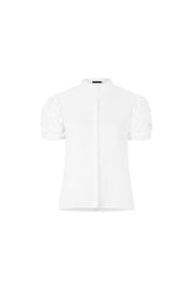 CAMISA NERU MANGUITA PELLIZCOS BLANCO