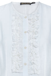 Camisa Sisa Ruches Blanco