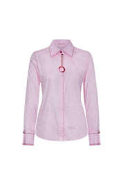 Camisa Sol Argolla Mancorna Rosa – vista frontal