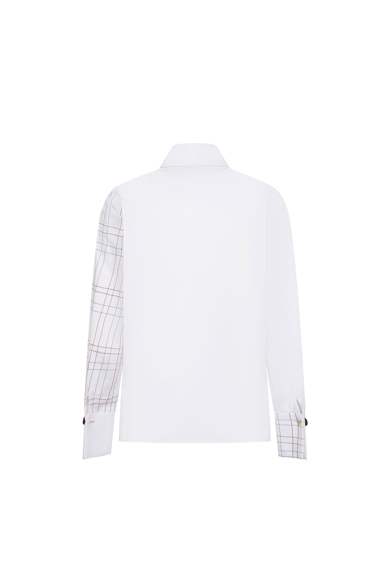 CAMISA SOL ESCOCES MANCORNA BLANCO