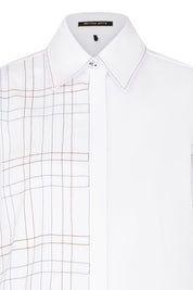 CAMISA SOL ESCOCES MANCORNA BLANCO