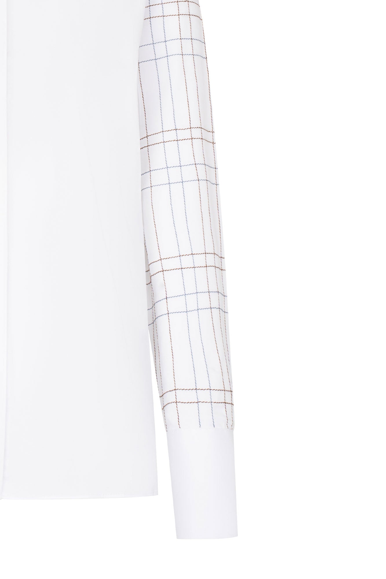 CAMISA SOL ESCOCES MANCORNA BLANCO