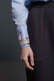 CAMISA SOL MARINERO AZUL