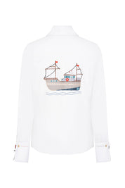 CAMISA SOL MARINERO MANCORNA BLANCO